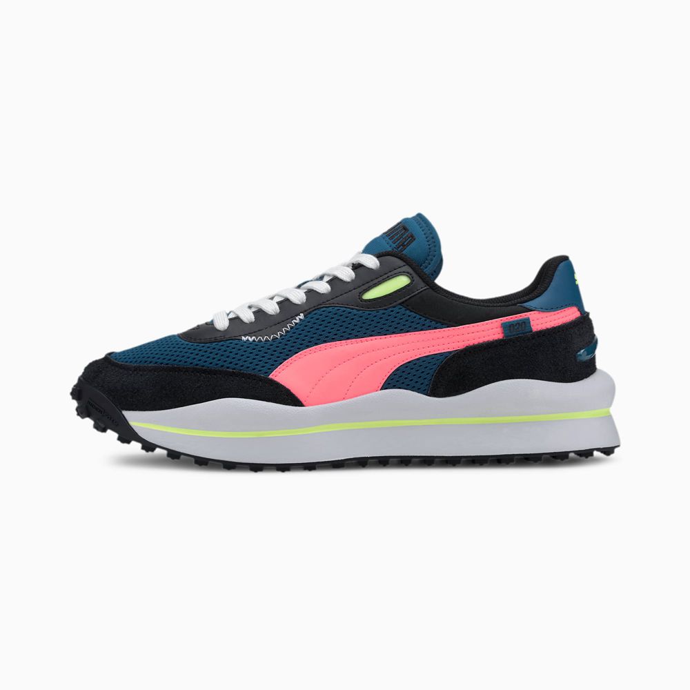 Puma Style Rider Neo Archive Női Sportcipő - Kék/Fekete ( Hungary - BDTPR1357 )